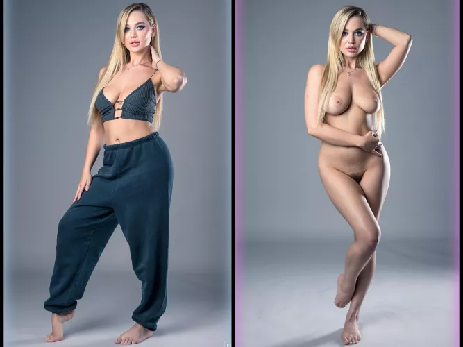 [MAKE YOUR CHOICE] clothed on VS stripped off