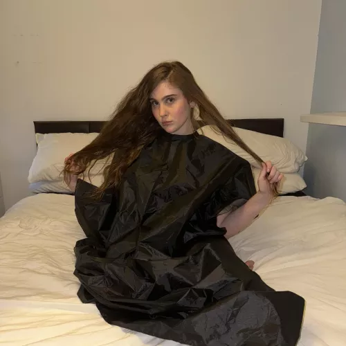 More cape photos showing off my long hair 