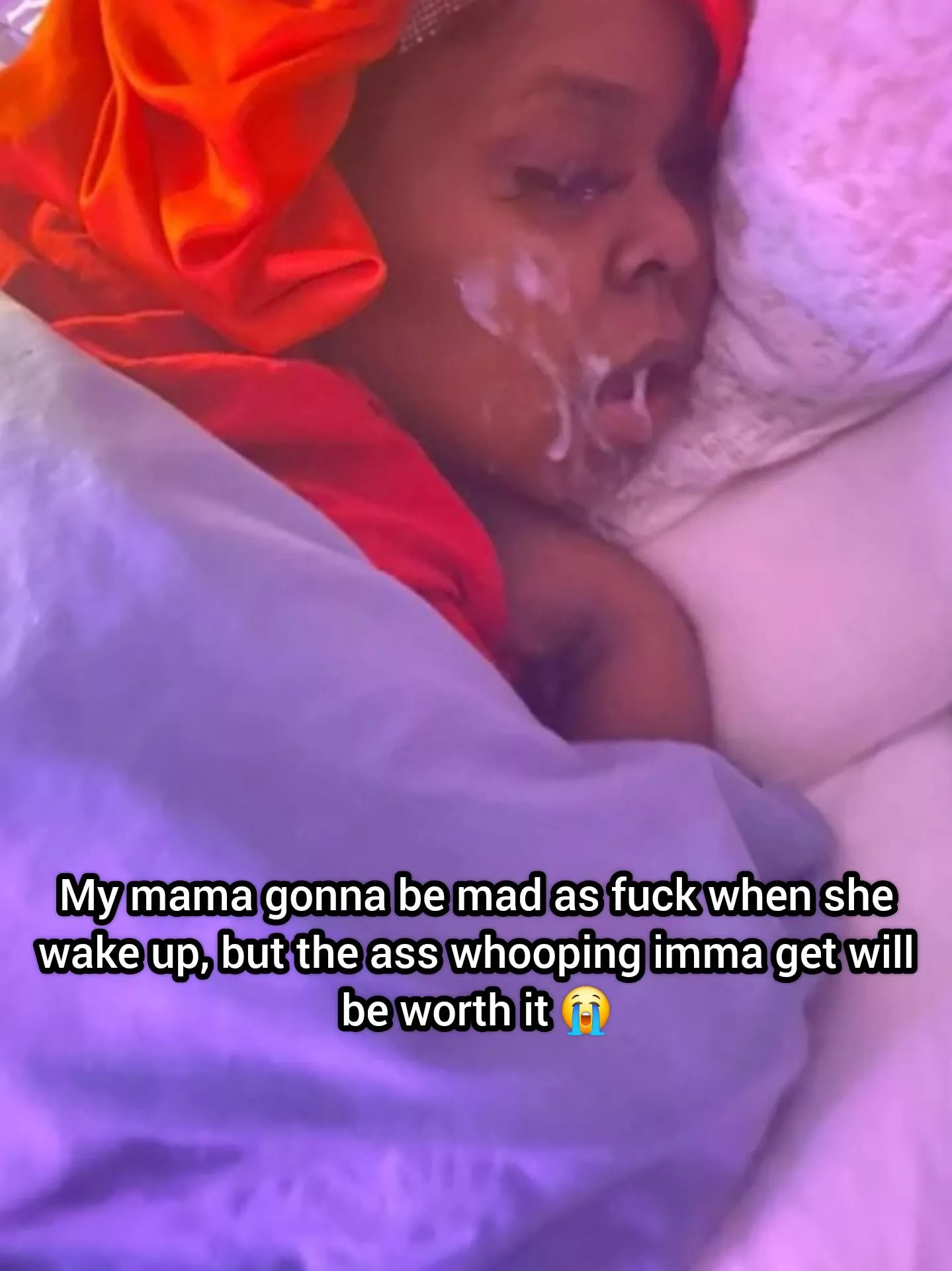 [M/S] Waking up to a load on her face