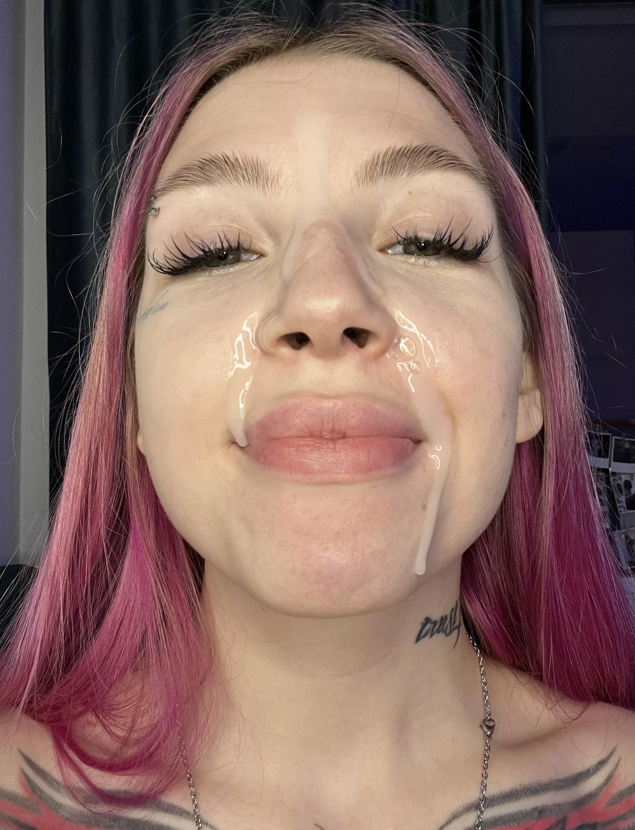 my boyfriend likes to cum on my face