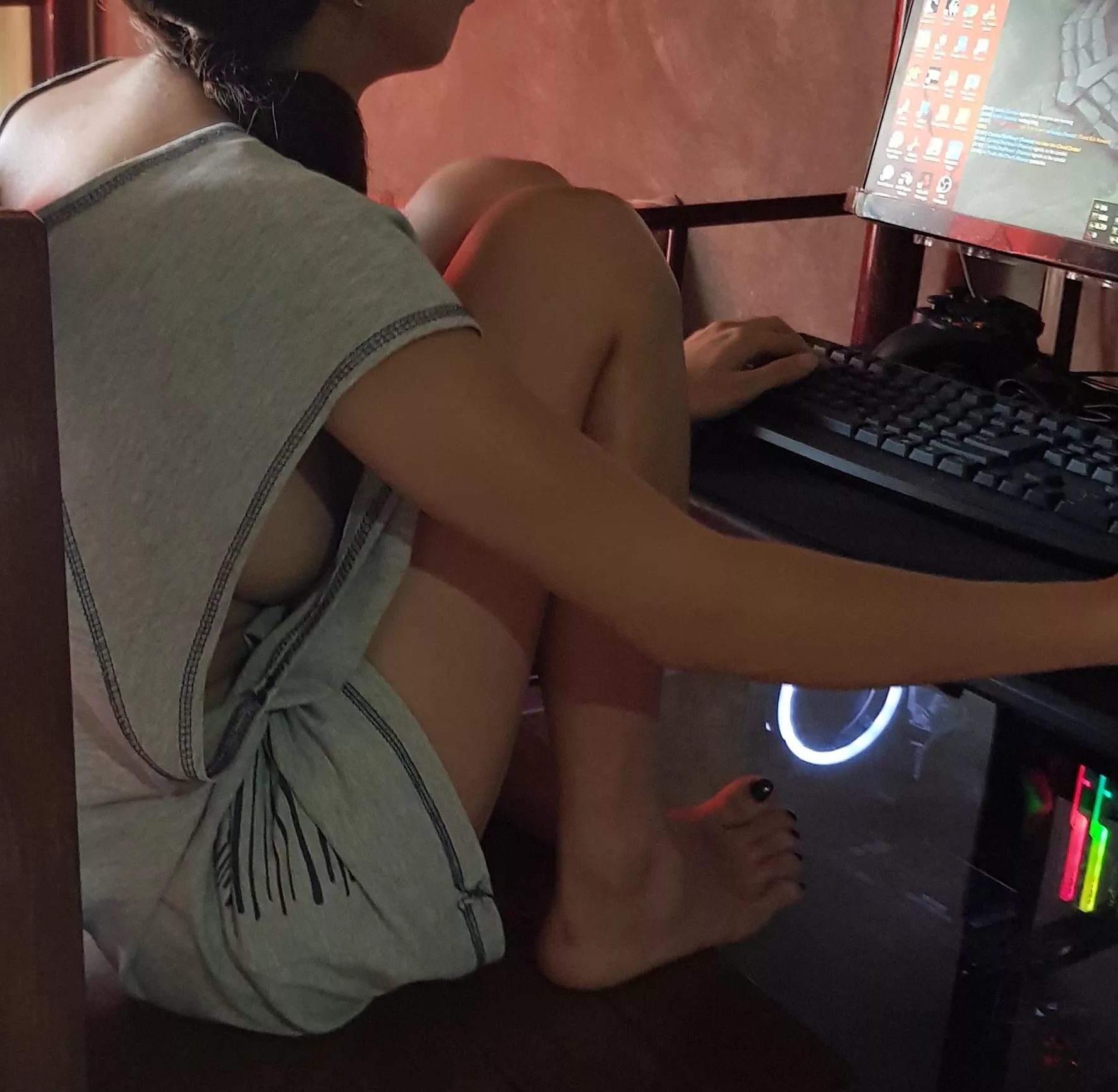 My petite gamer wife