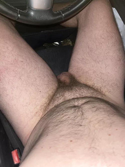 Naked in my car 