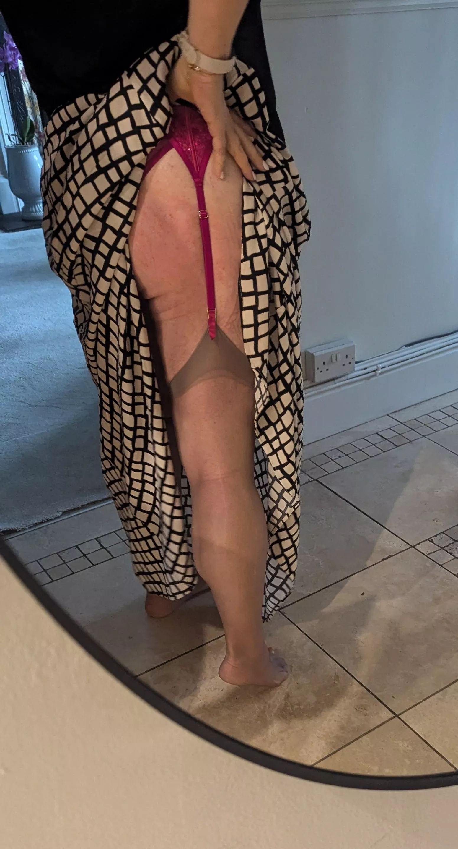 New underwear and a spanked arse too.