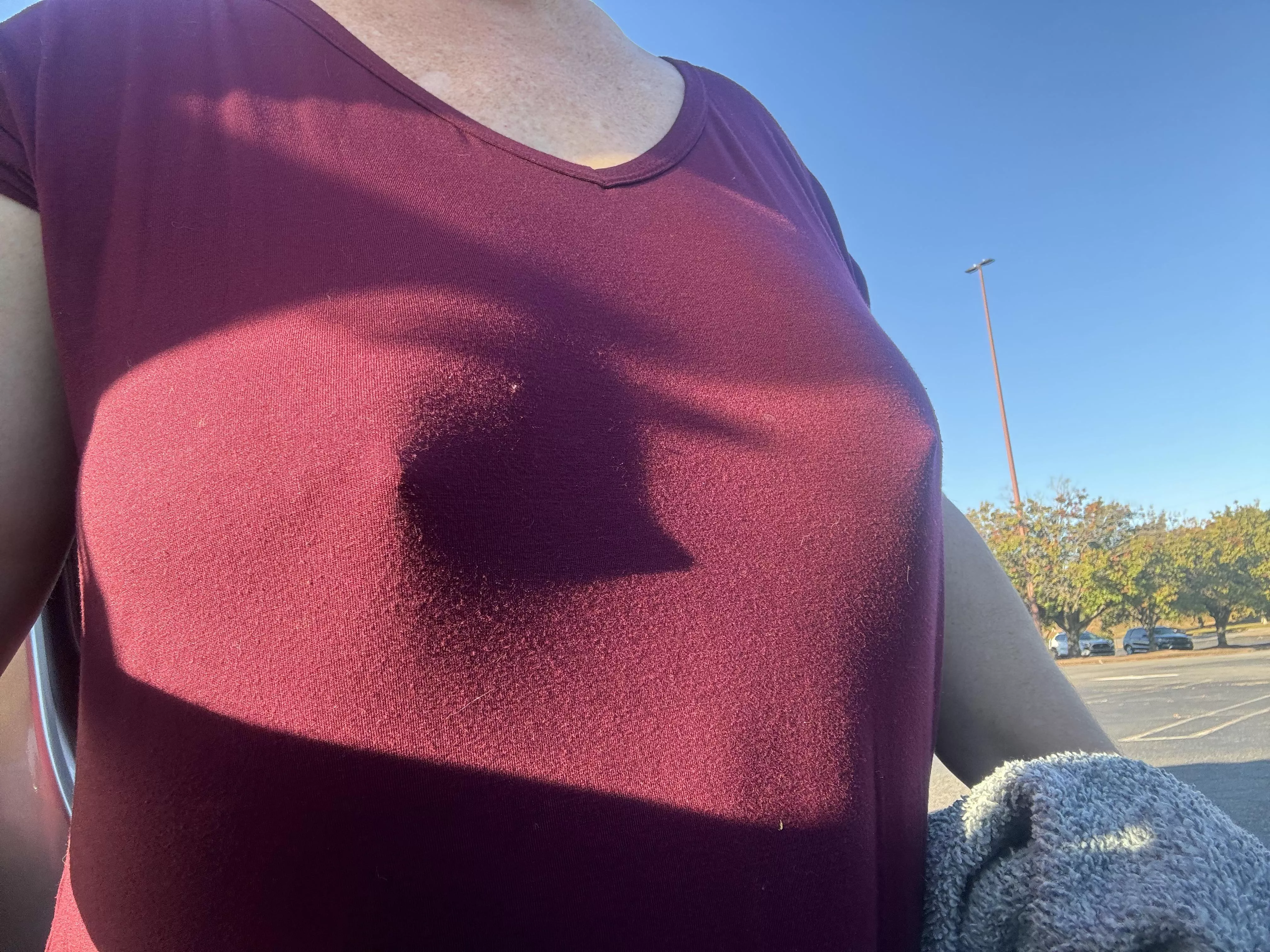 No bra here, but lots of jiggle 