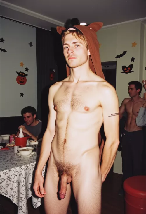 Now I see why he went with the horse costume