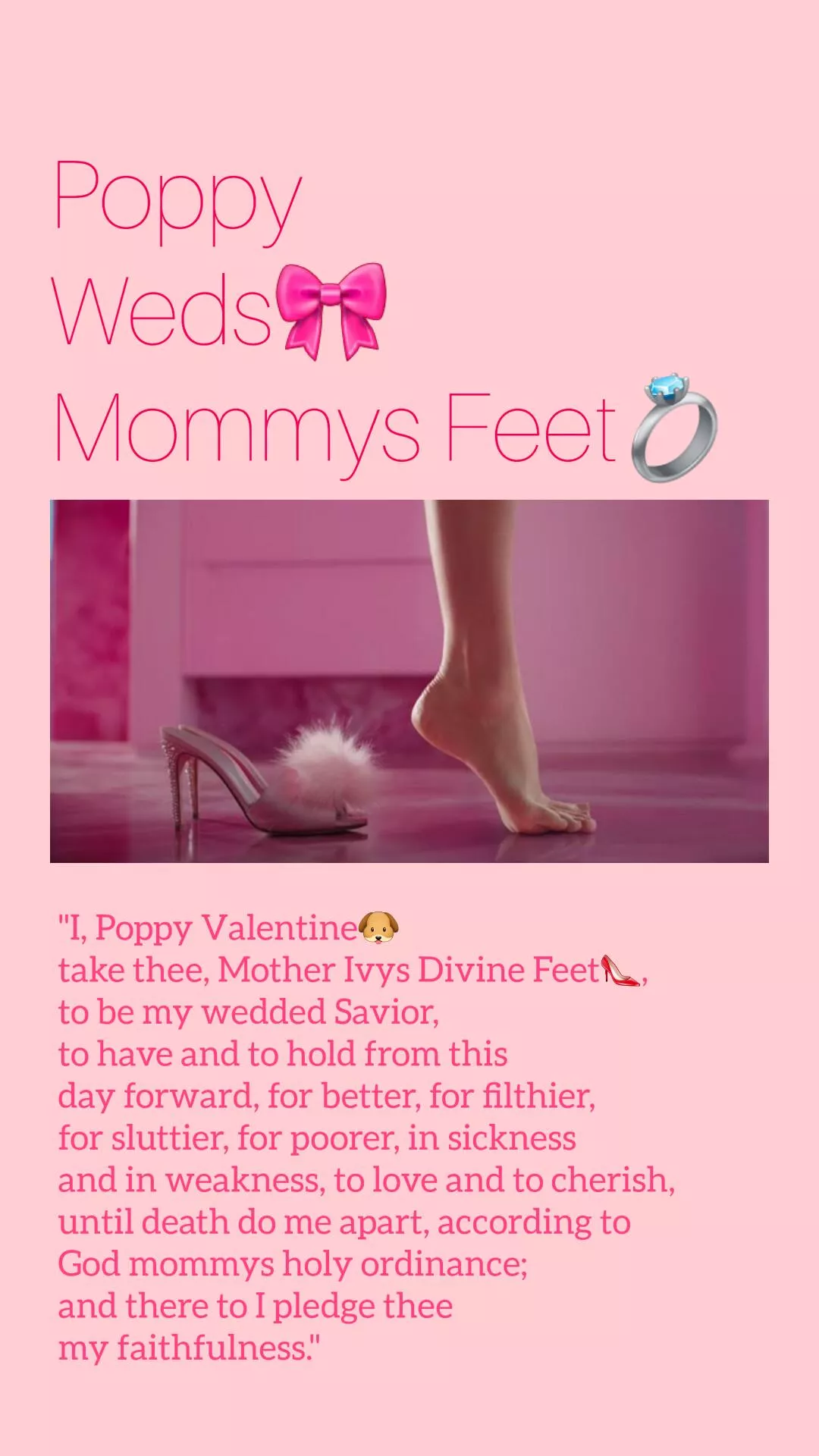 Now I'm become Mommy's little pookie💖🎀💍