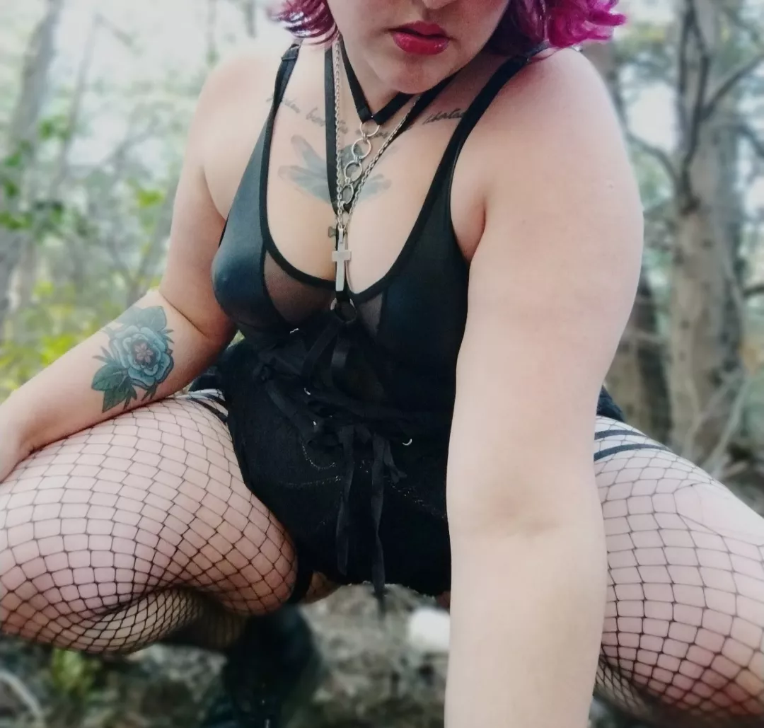 playing in the forest with my puppy