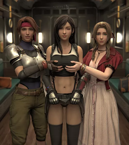 Public subway in Midgar (3D1viner)