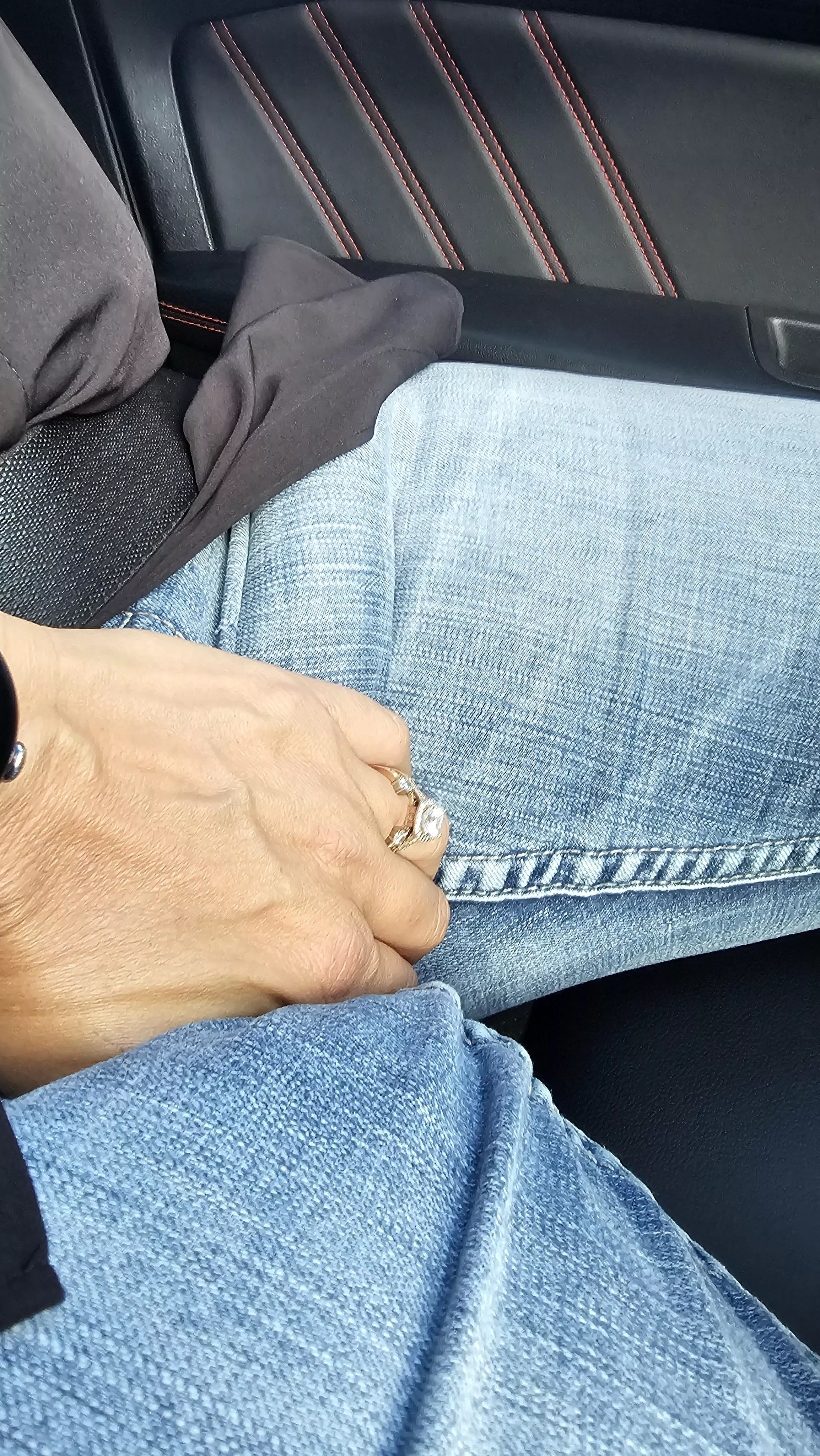 Ready to pull him out to suck him.