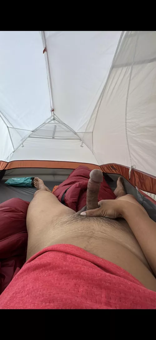 Ride me inside or outside my tent?