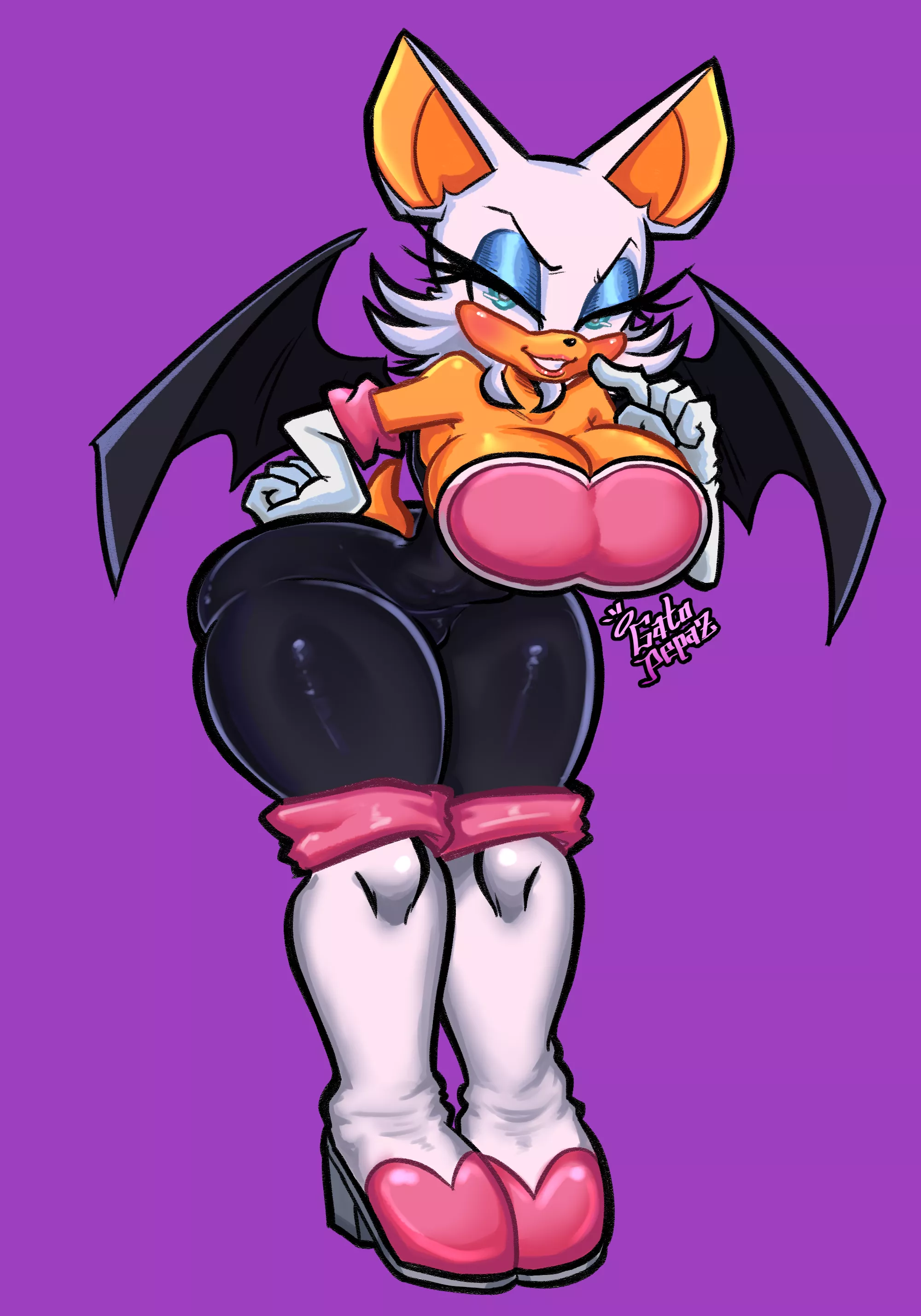 Rouge the bat - By gatopepaz