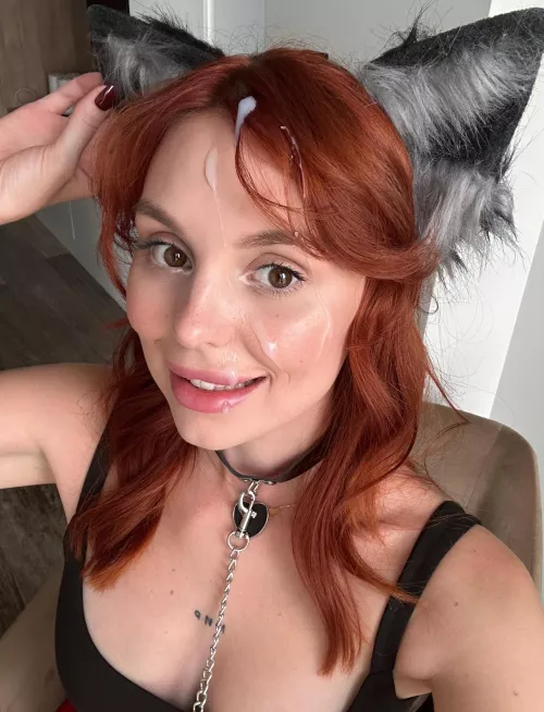 Selfies by innocent redhead girl