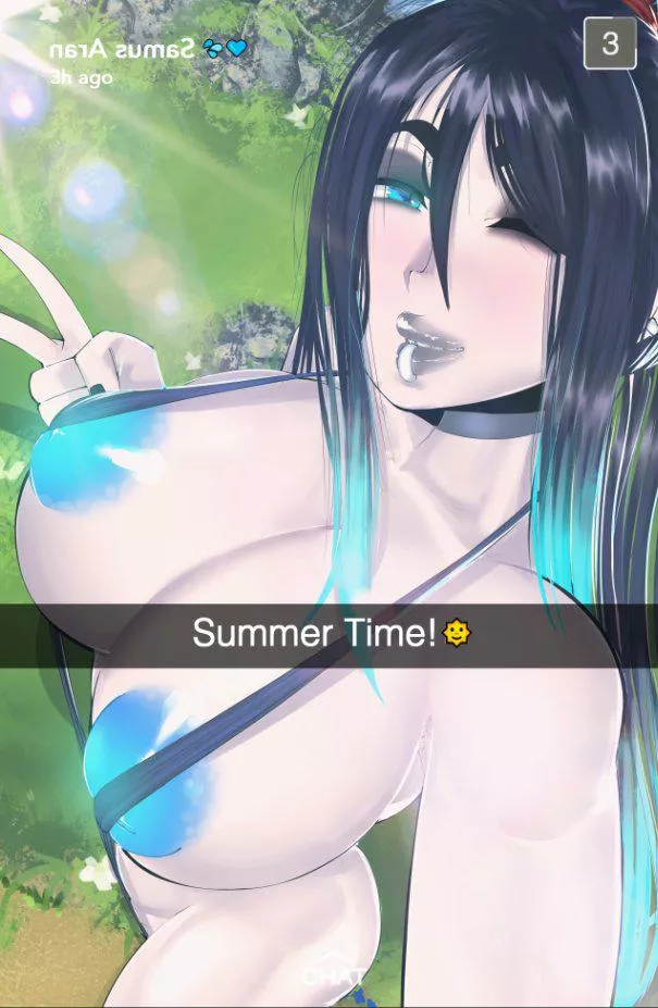 Summer Time Dark Samus ( Bitchplaceart ) [Metroid]