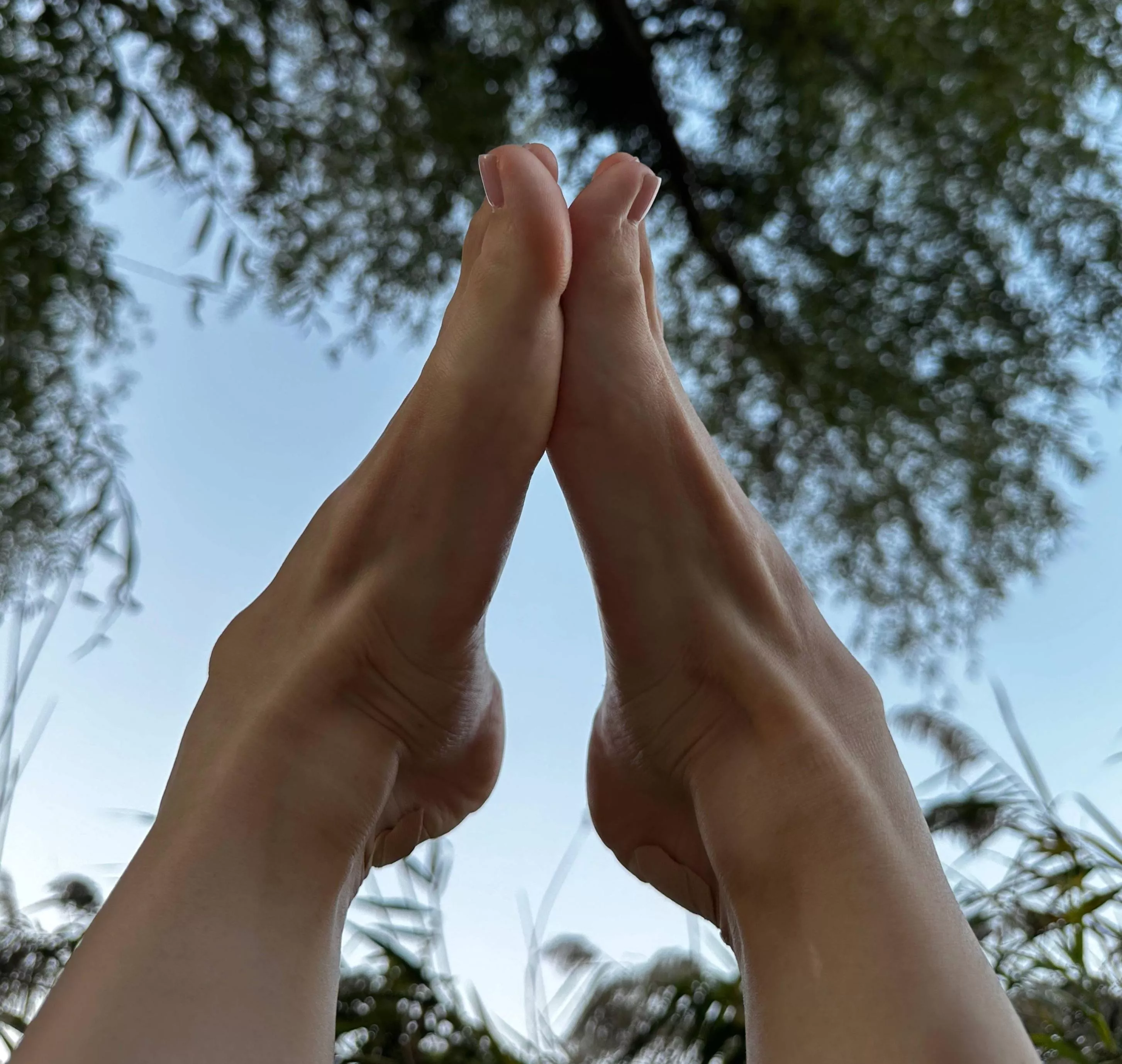 the beauty of nature and the beauty of my feet in harmony