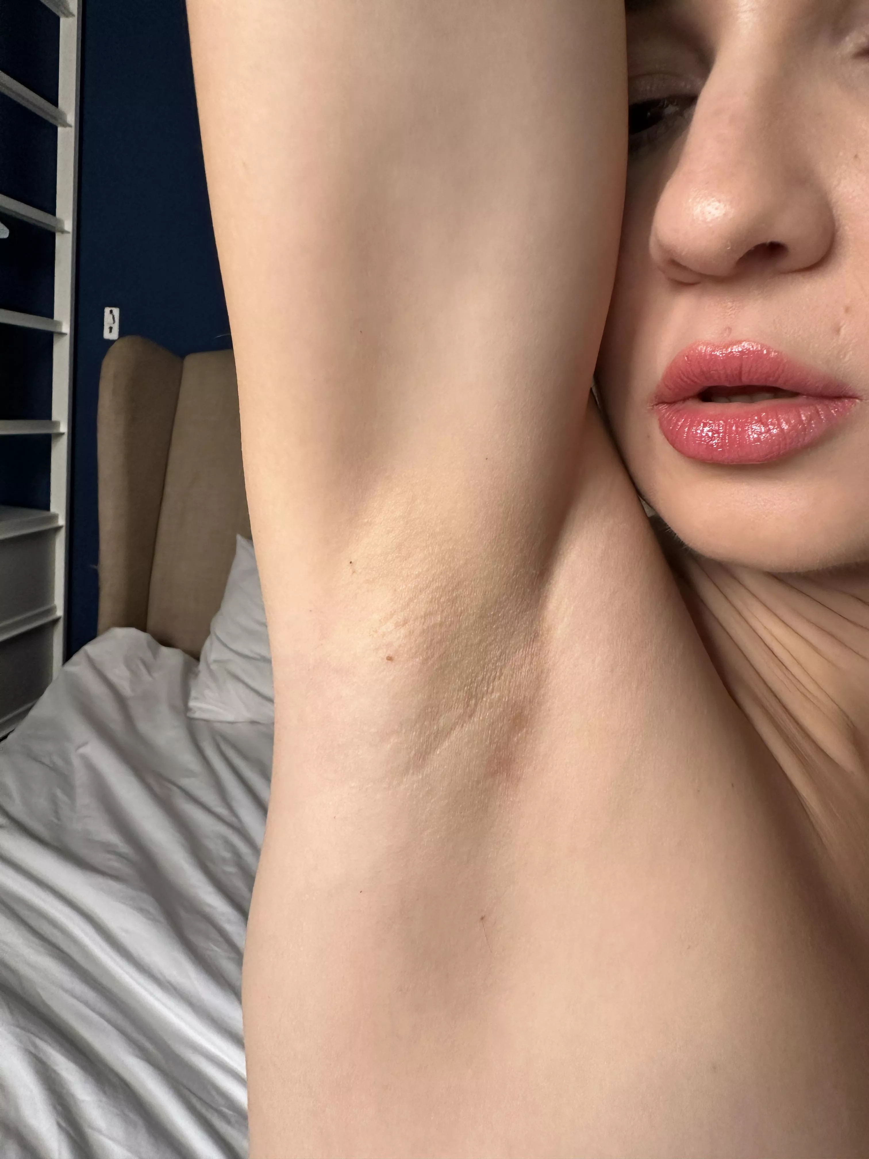 We can slowly run a feather over our skin in turns, whoever laughs first must undress