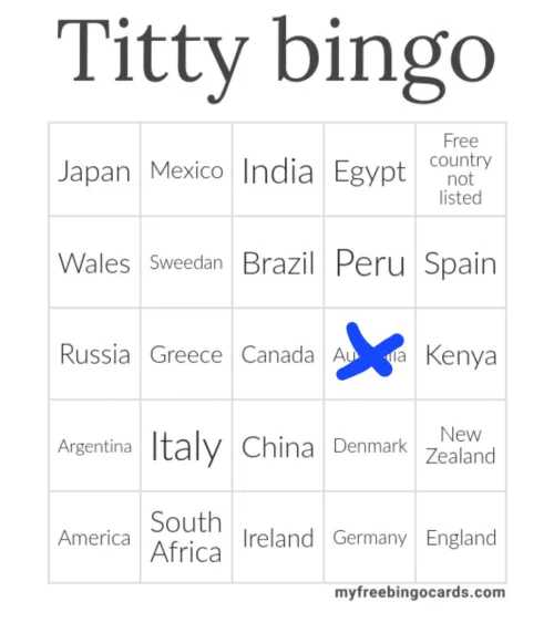 We have marked our first square, who else can help me get bingo please?
