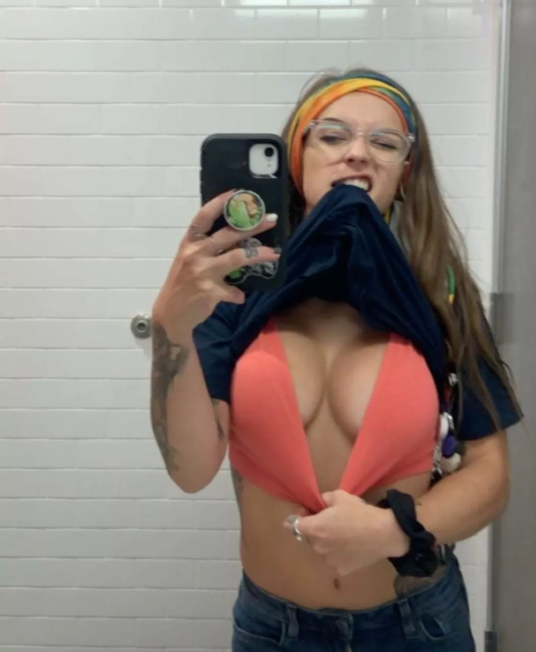 Would you titty fuk me in the bathroom at a restaurant while my husband sits at our table? 