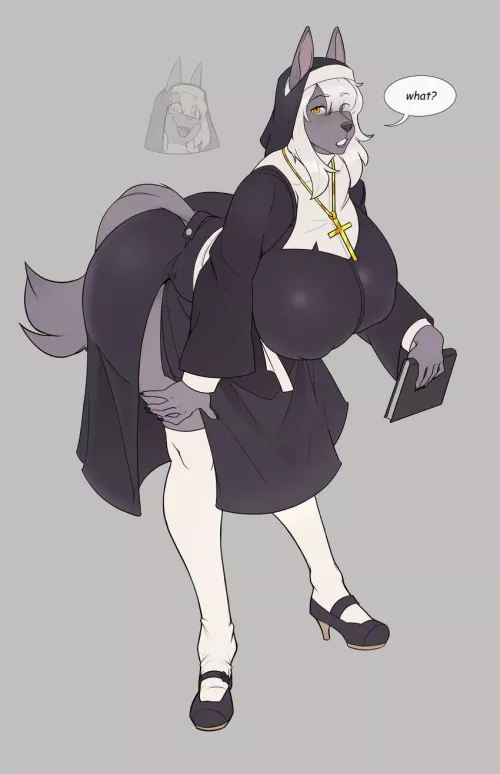 [19][F4Fu][Kik][Toobigmeg] the celibate nun brainwashed by getting spammed with porn