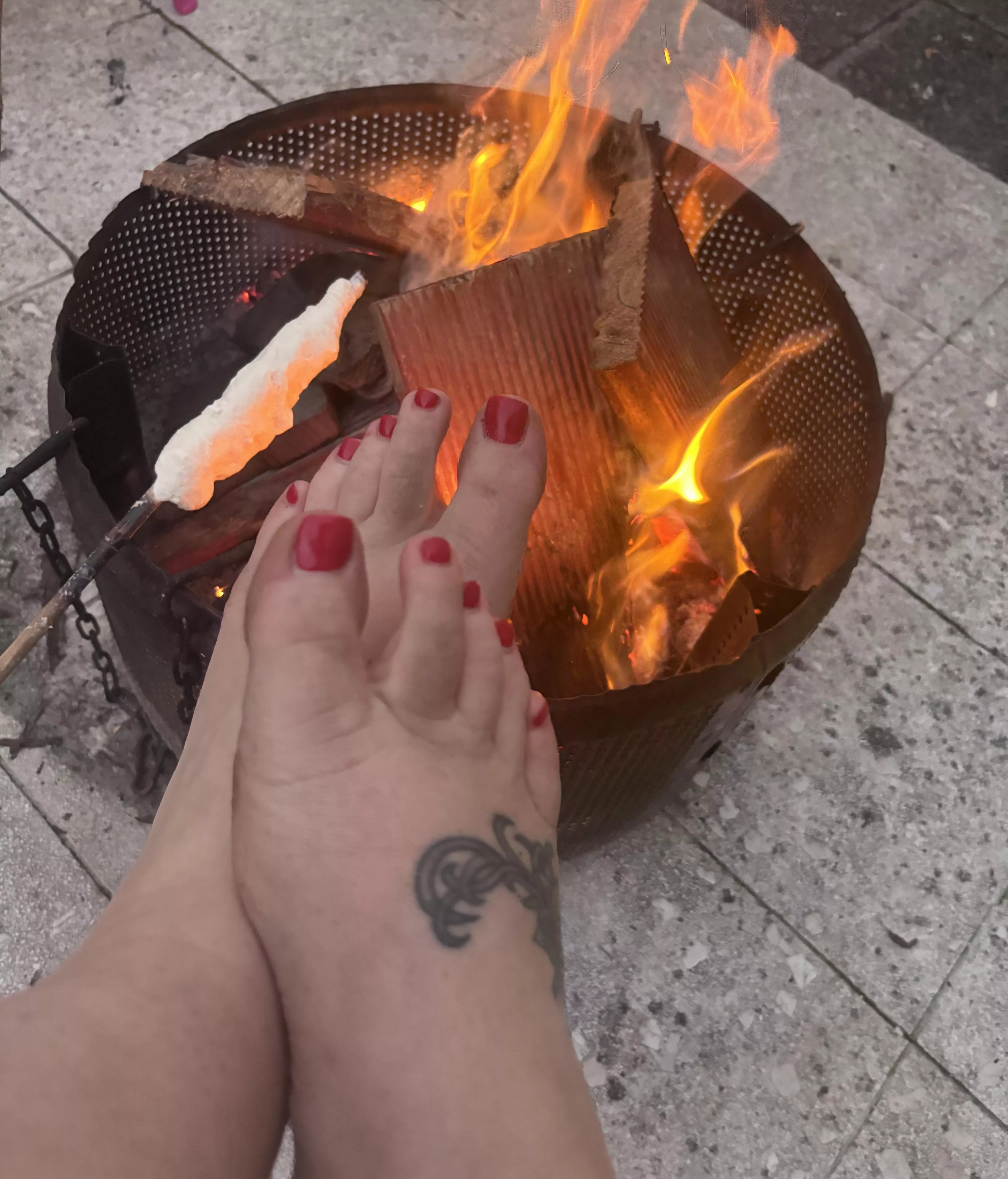 a hot evening would you help to put it out?