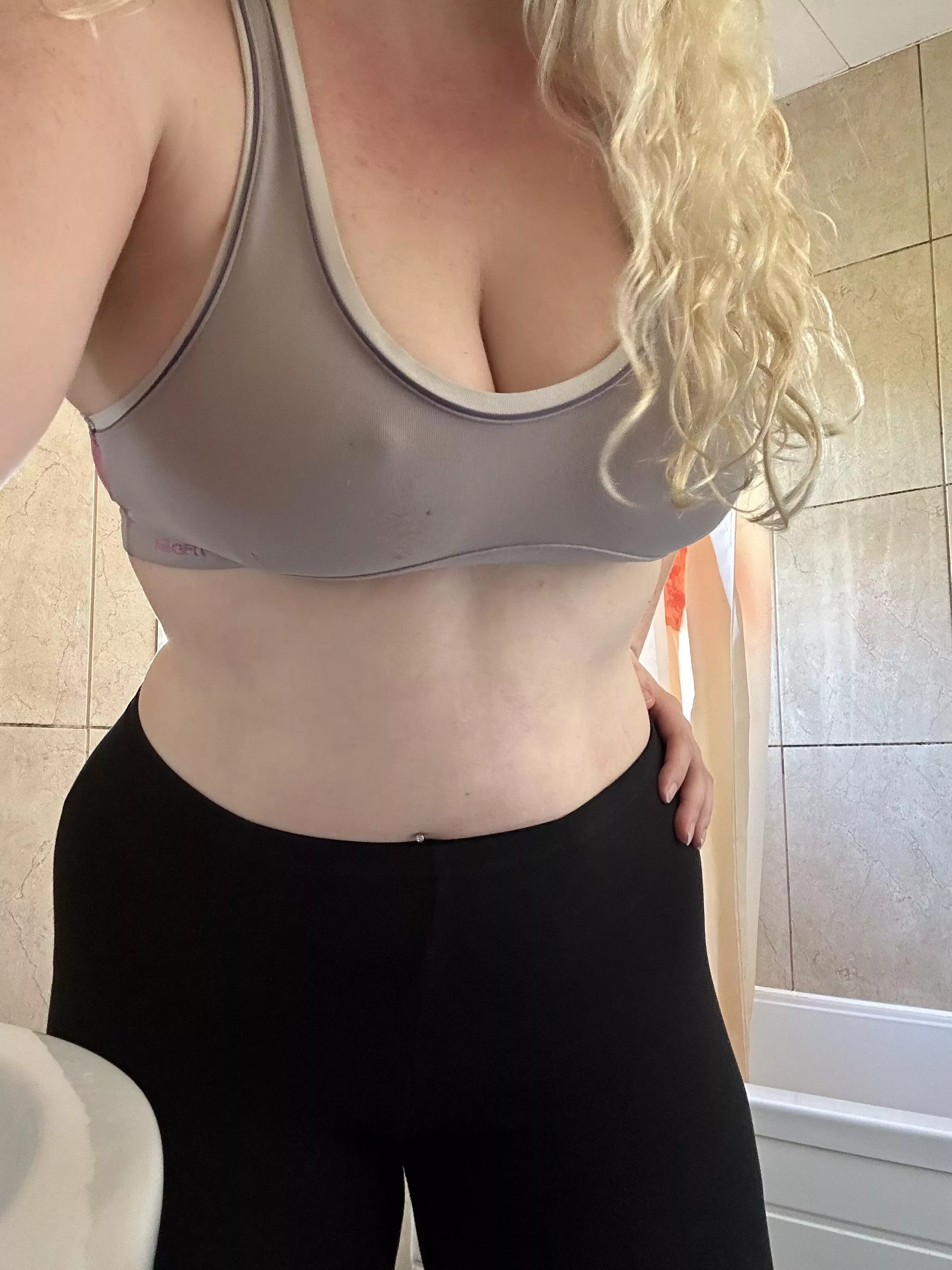 About to shower after the gym…