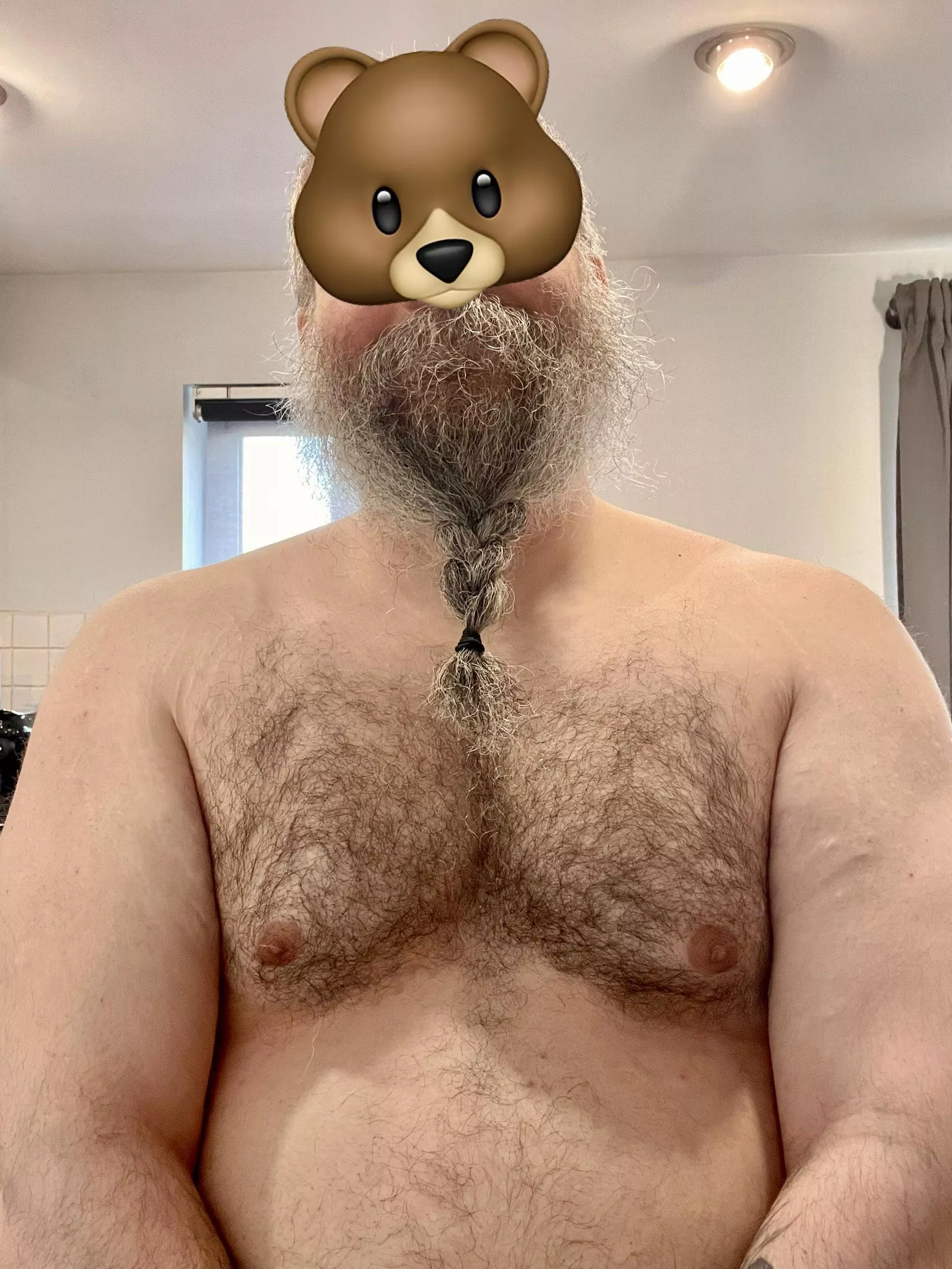 Braided up the beard so you could see the fur better 🐻