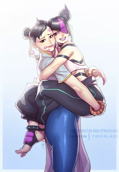 Chun-Li and Juri (FreeGlass)