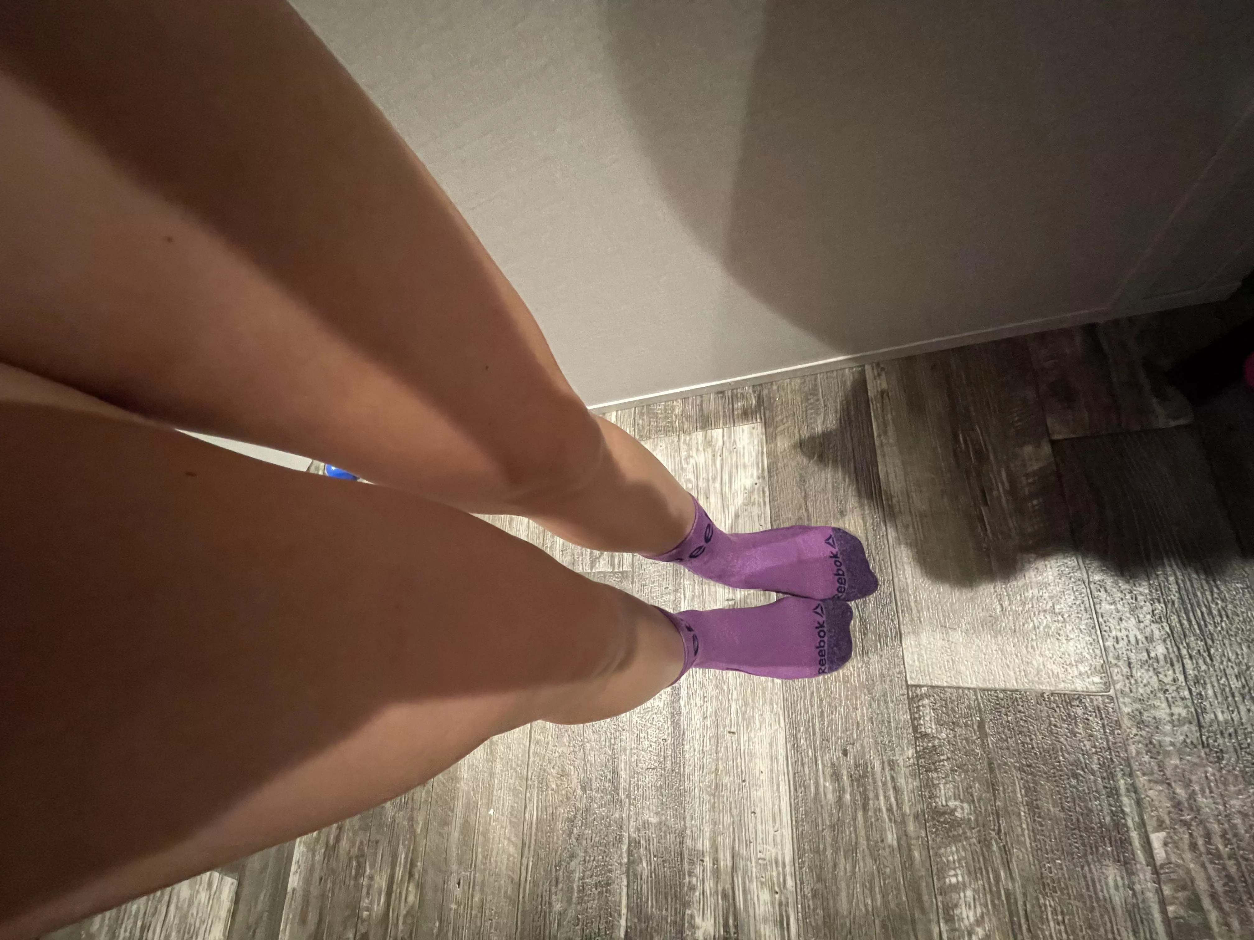 Cute purple socks 