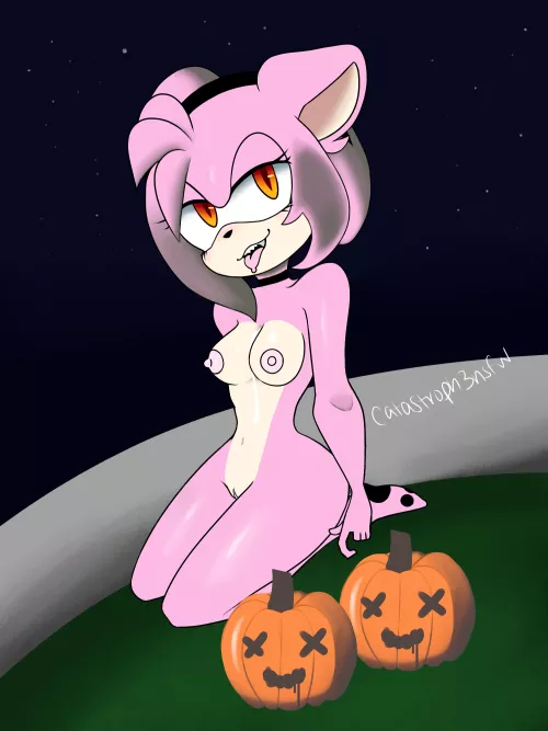 Do you want anything else~? 🥴🎃 [F] (Amy Rose) by catastroph3nsfw