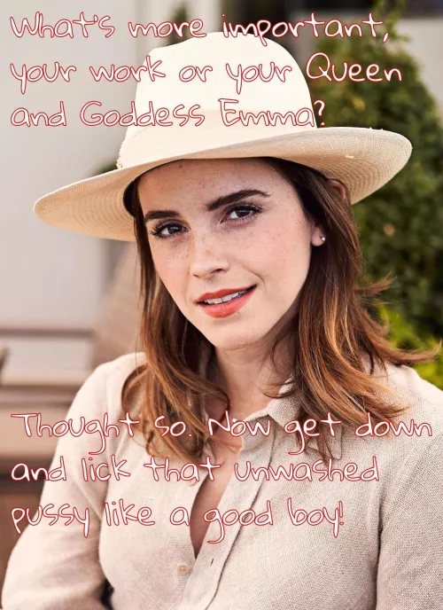 Emma needs her unwashed pussy licked