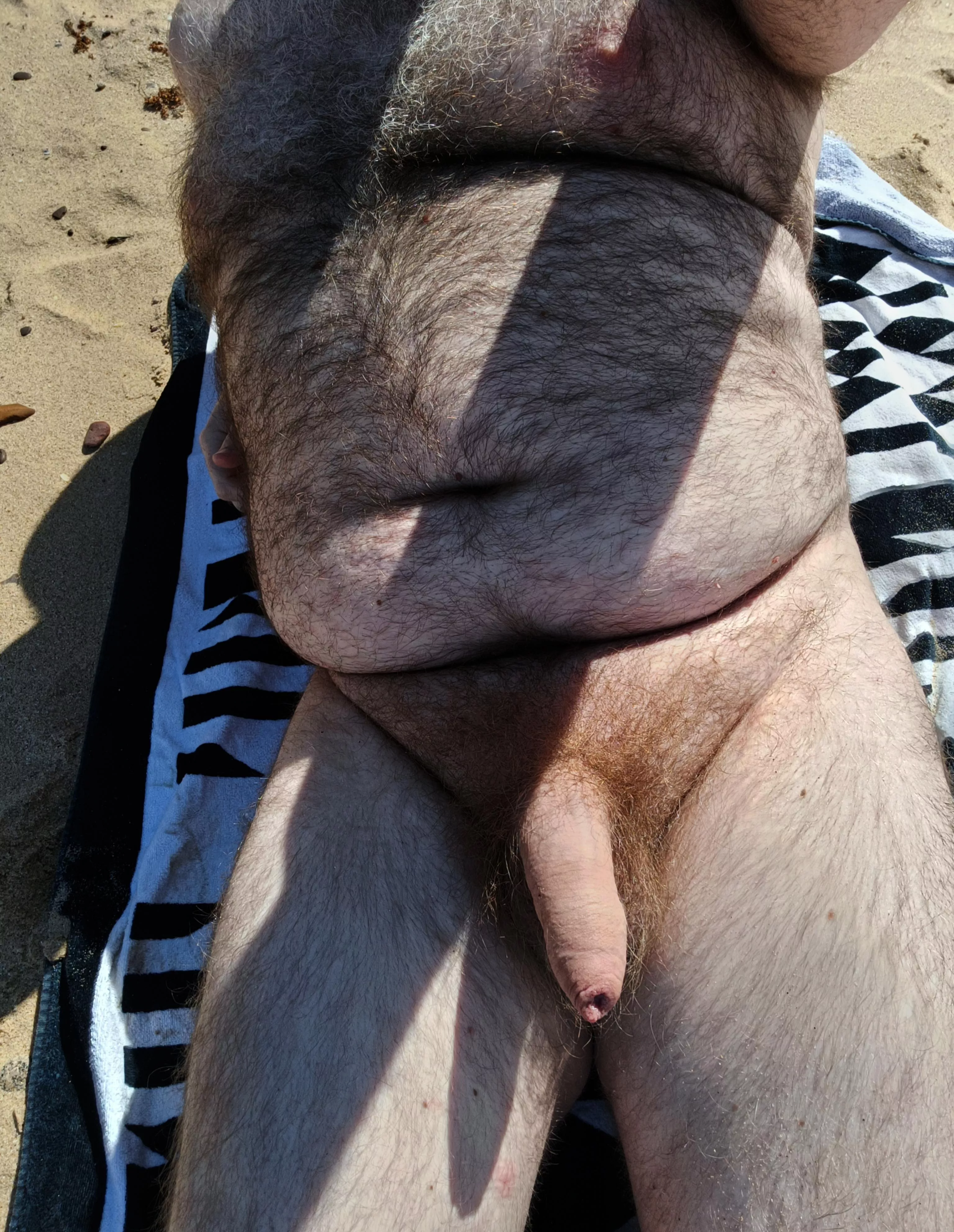 Enjoying the sun at the beach 