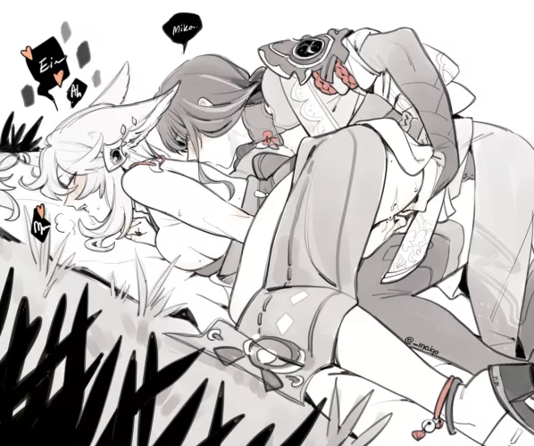 [Fu4F/Fu] A sinful display from a blessed woman. Pale curves bathed in the early dawn's orange light, delicate nails framing pillow-soft mounds, jiggling with each enticing shake... The morning made you turn our camp restless... How was I ever supposed 