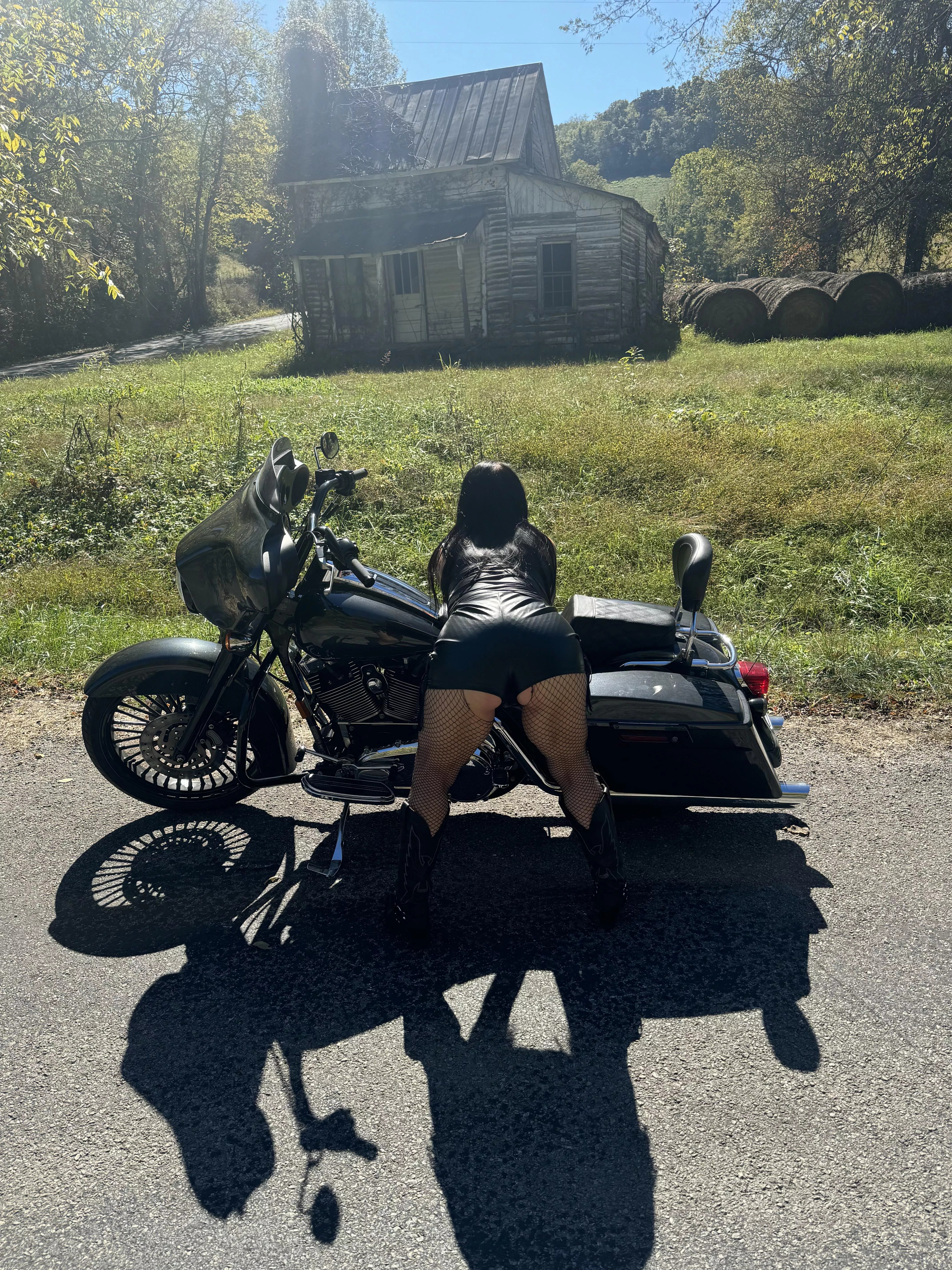 G rated (for us) out riding through the countryside 