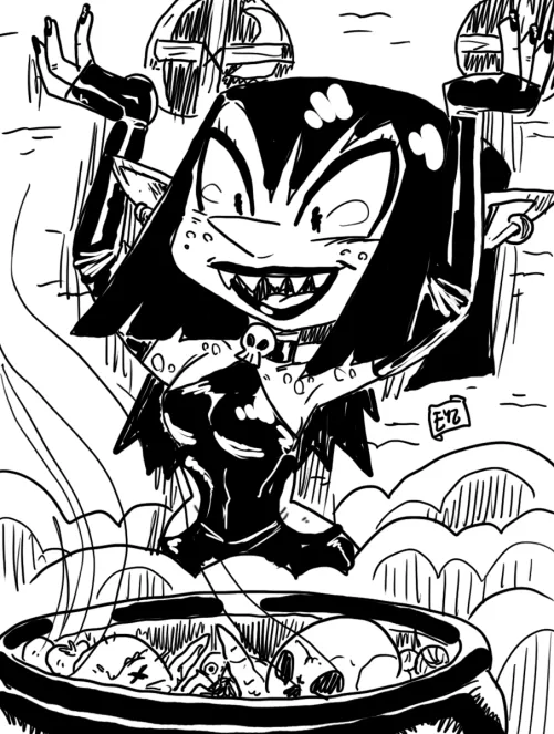 #GobTober Day 17 Goblin Magic, art by Eyz