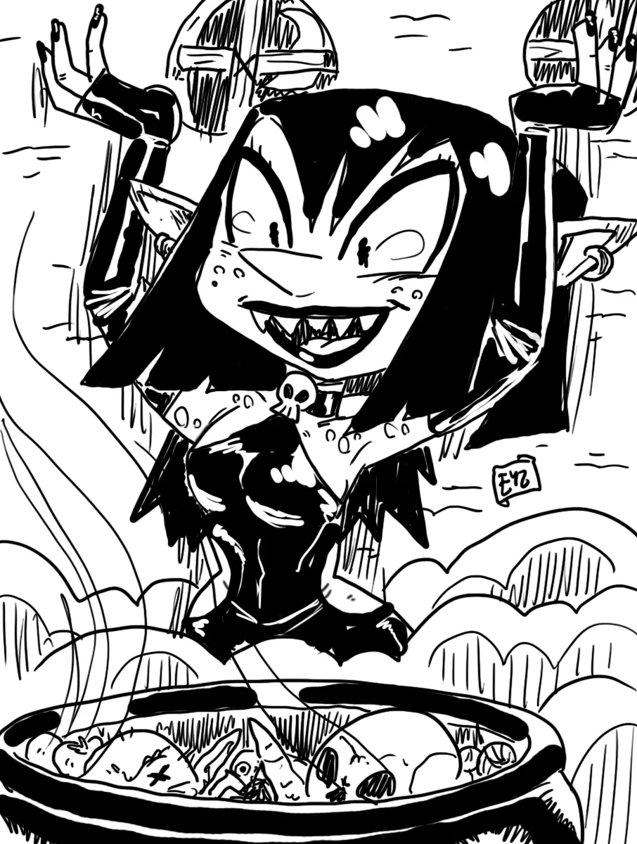 #GobTober Day 17 Goblin Magic, art by Eyz