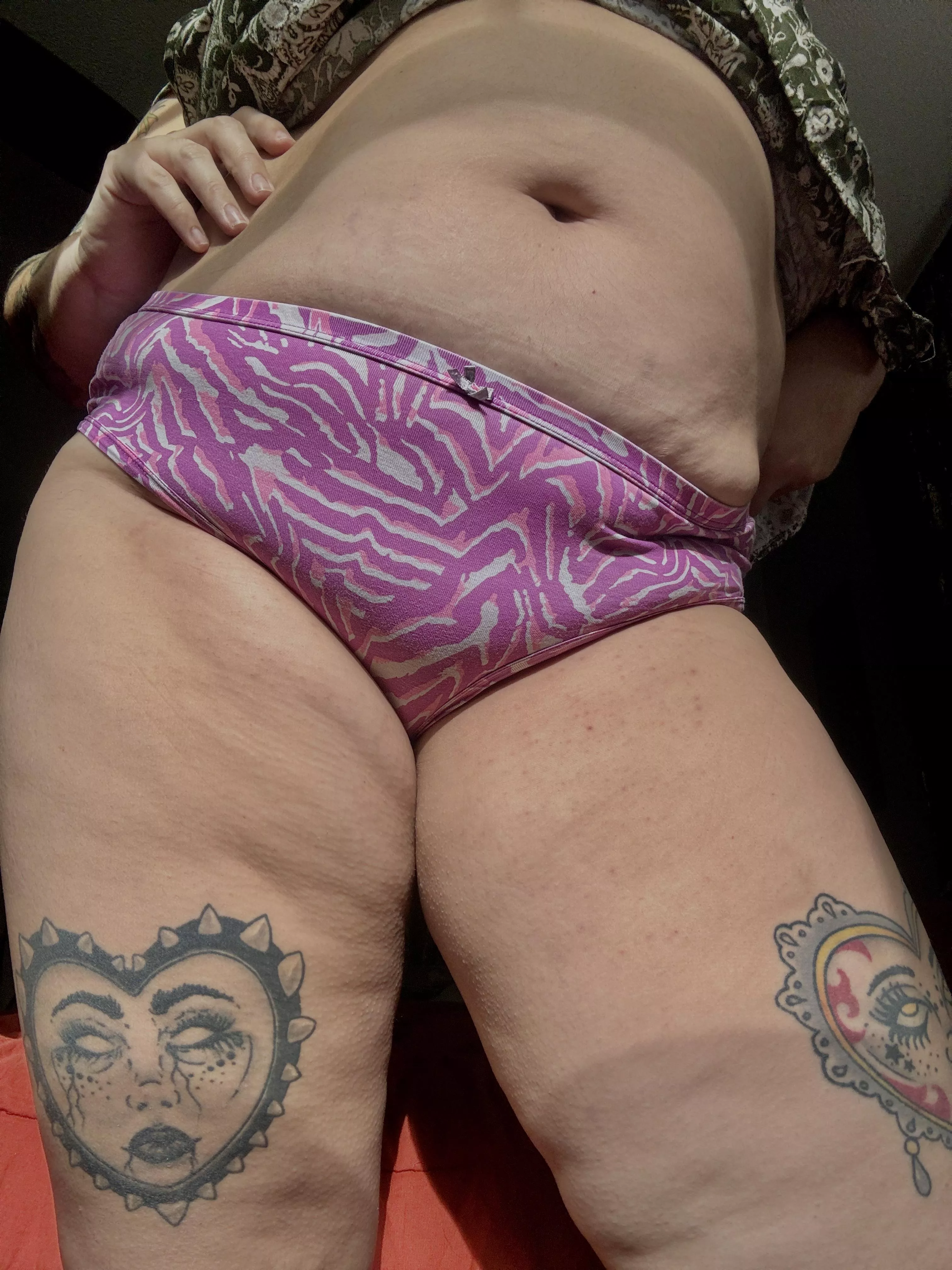 Going with the purple zebra print under my dress today 