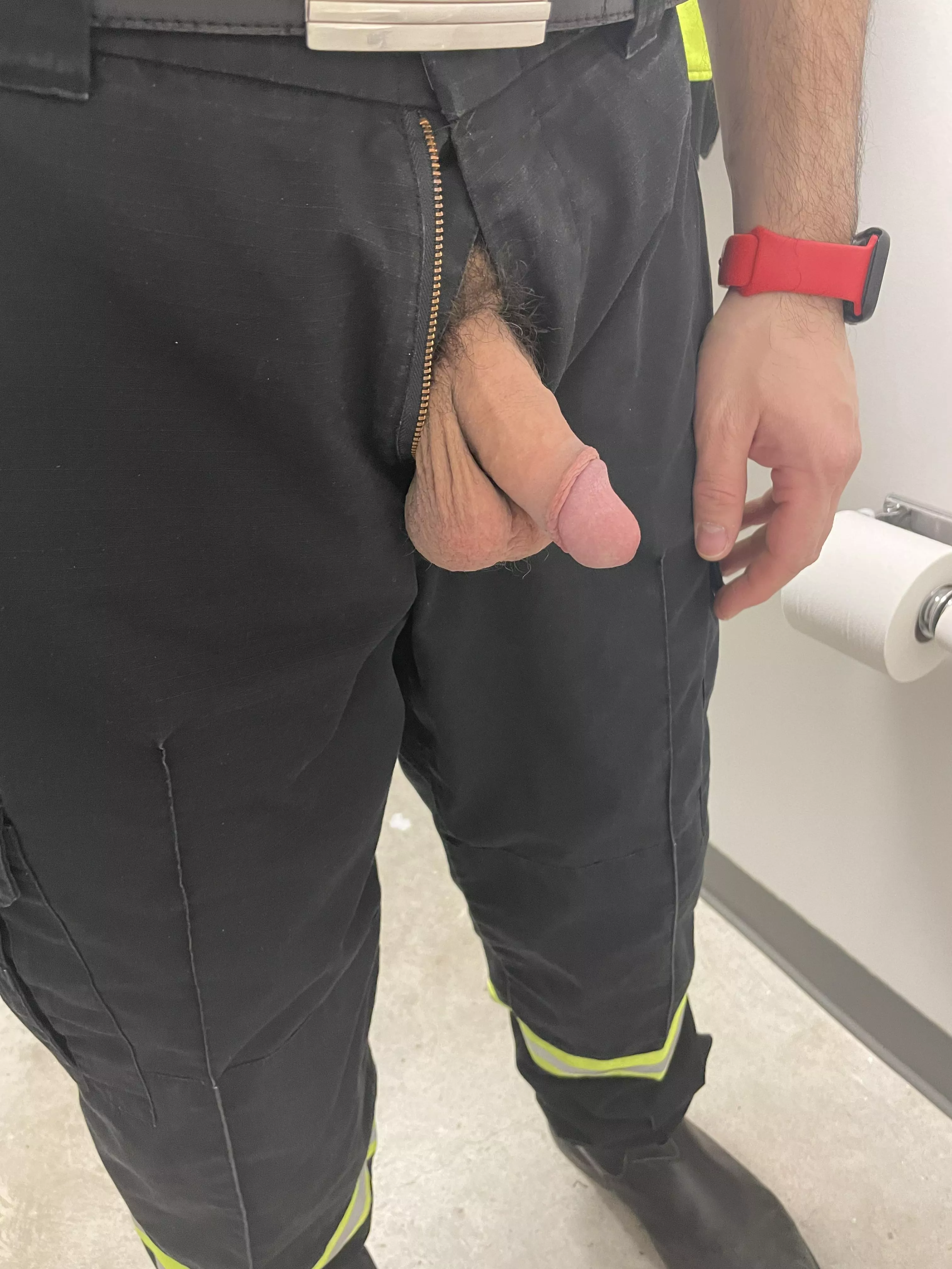 Gotta get a little fresh air on a busy warm night. 