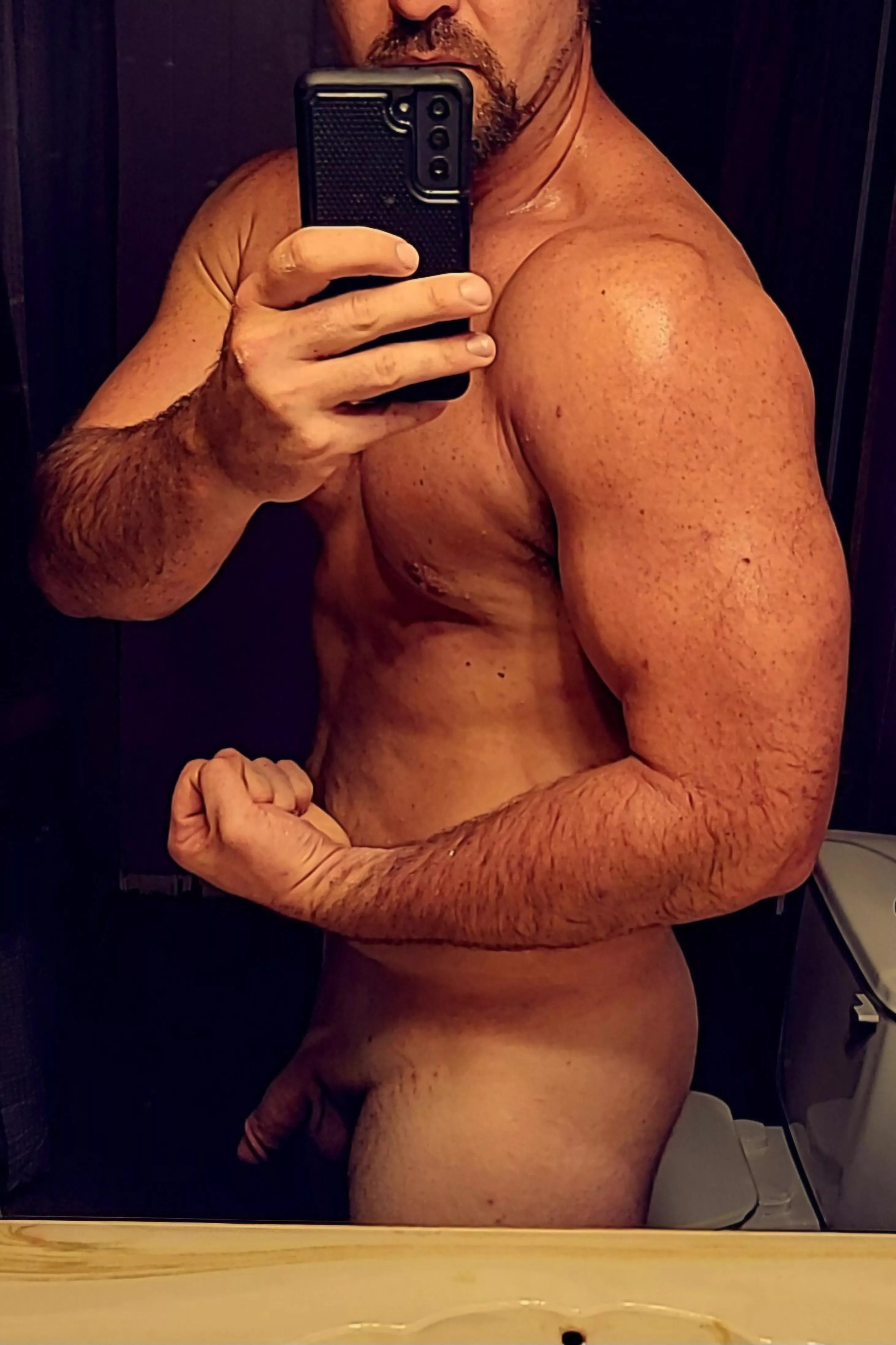 Hard in the gym the last 2 years. Down 50 plus lbs. 