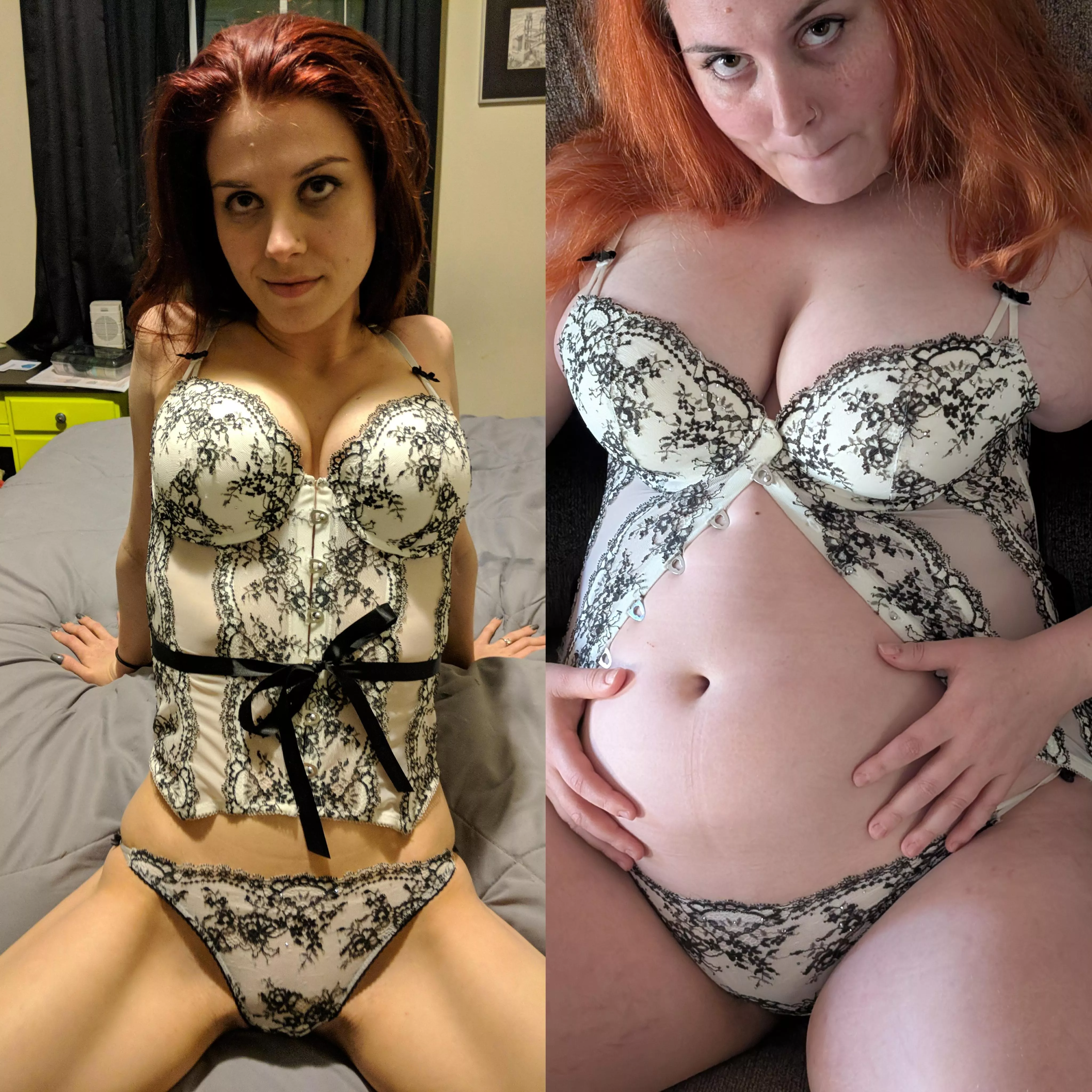 Hardly noticeable, right? I mean this corset doesn't close anymore but...