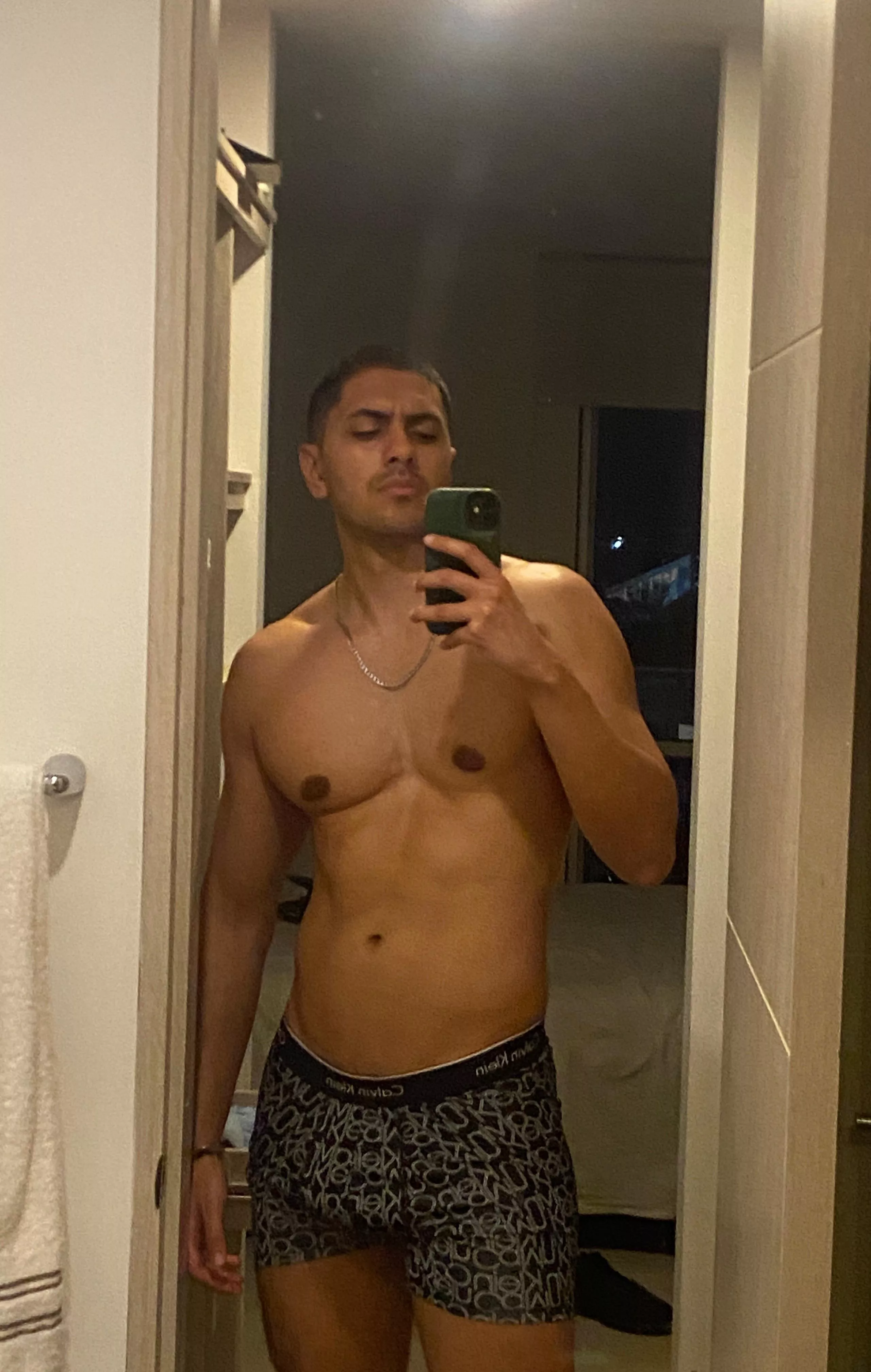 Home workout are the best because you can do it naked 