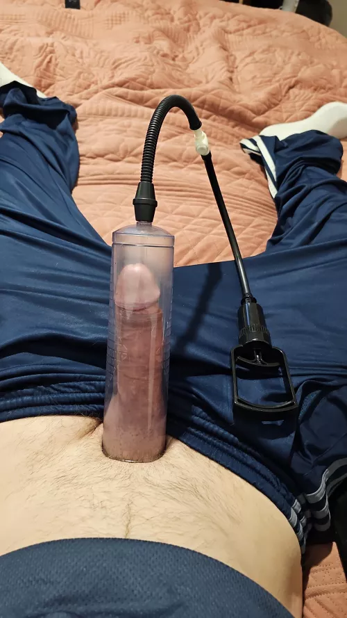 how long would take 4 my cock to fill tube would it happen in 1 session or over a long period of time