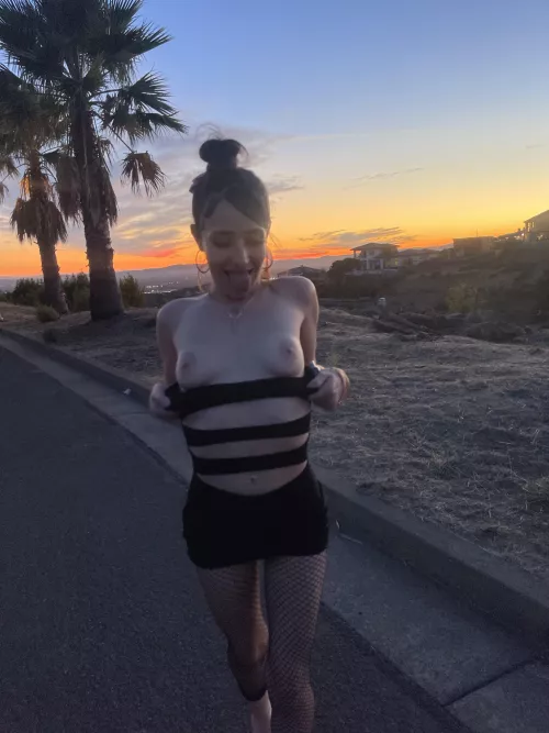 I flashed everyone looking at the view🤣😍