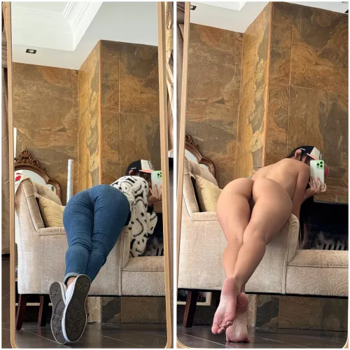 I took off my clothes for a quick start