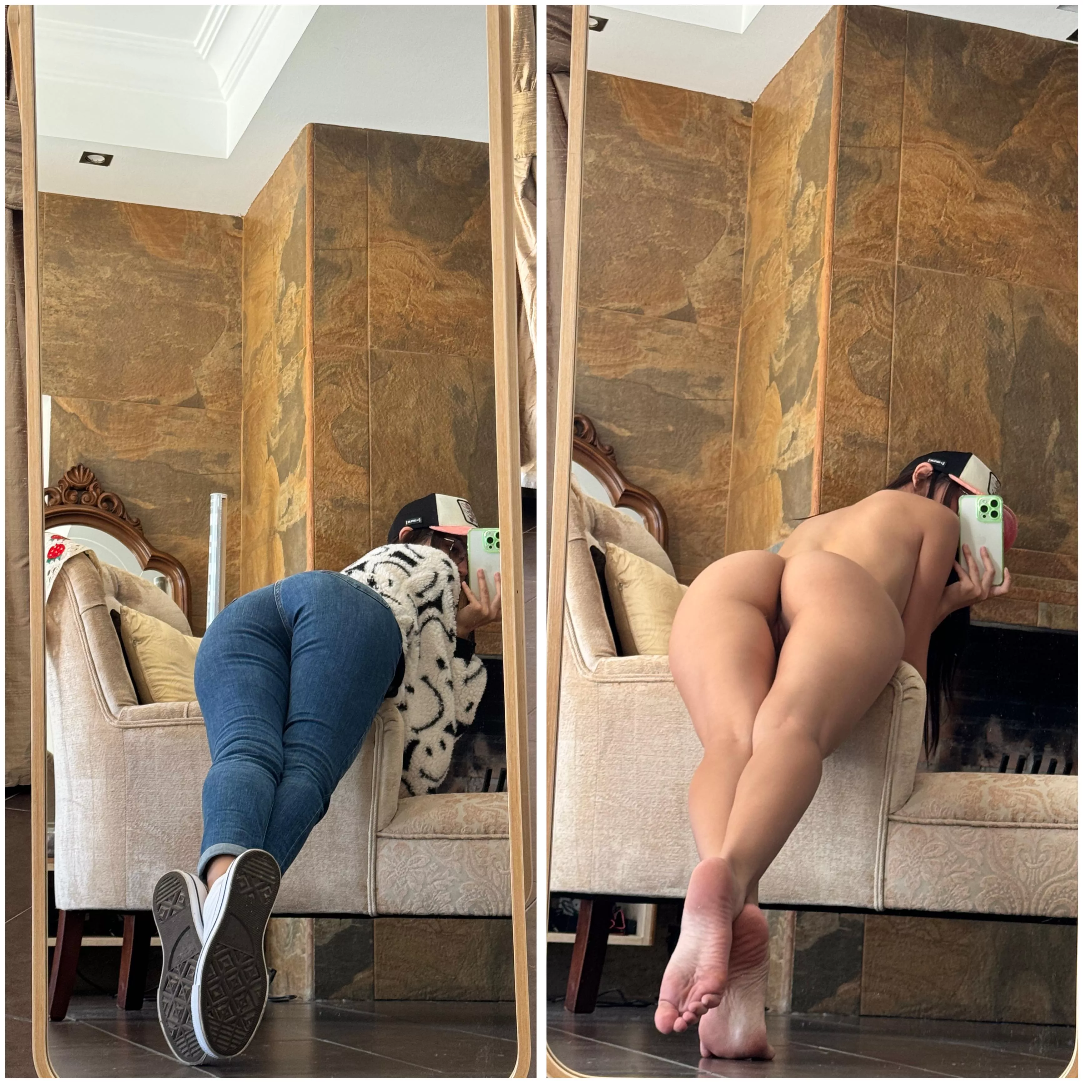 I took off my clothes for a quick start