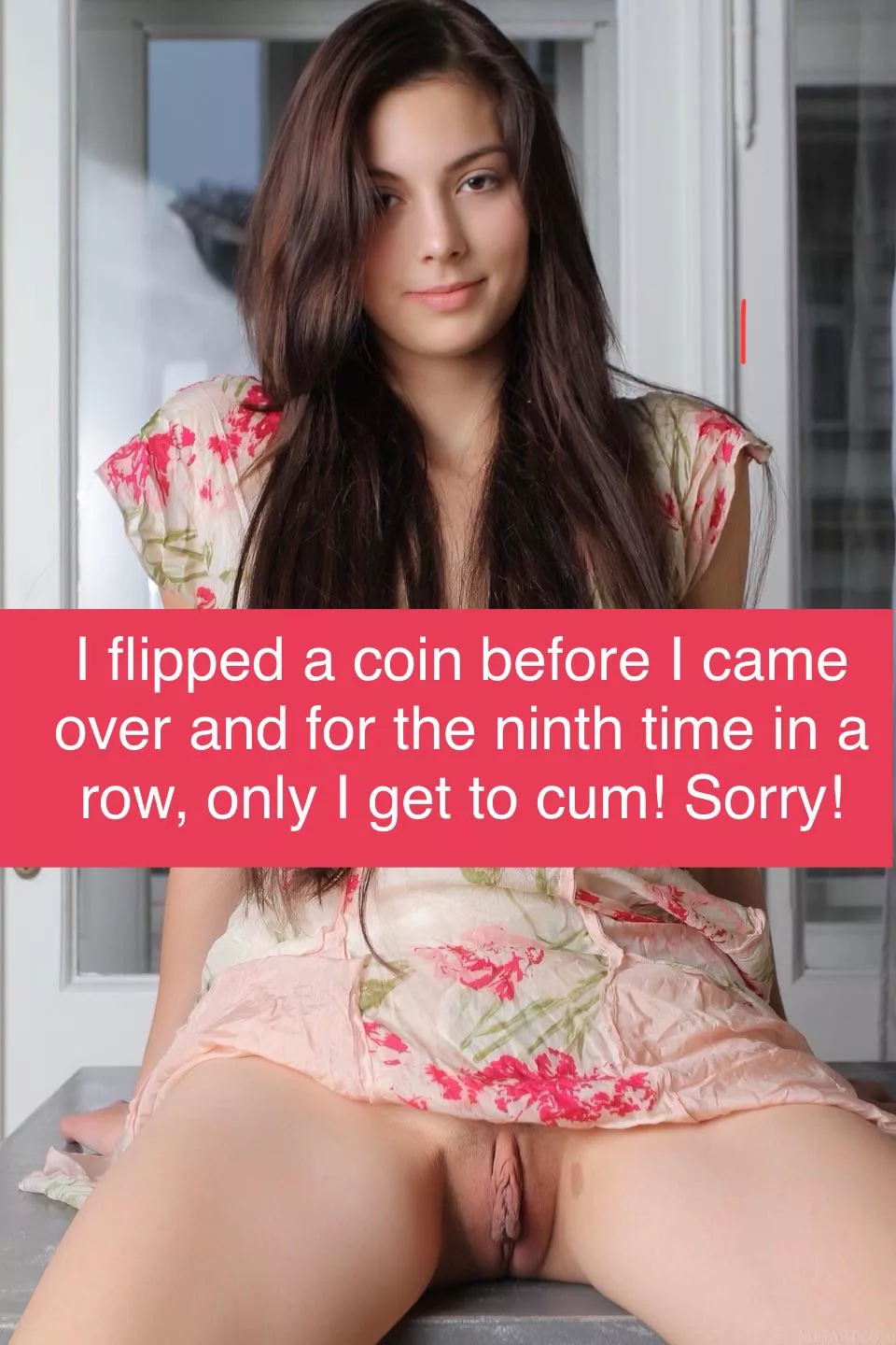 I’m not sure she’s even flipping a real coin! 