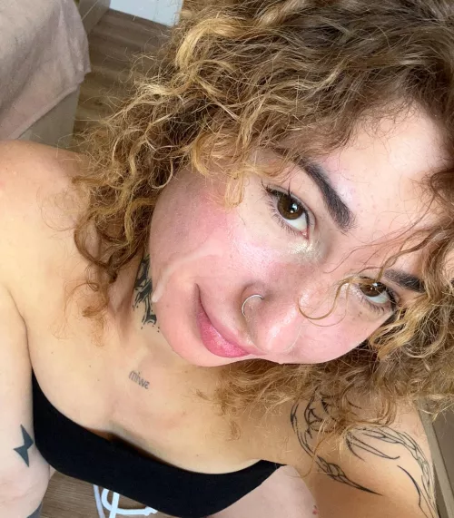 I'm smiling that I was able to orgasm