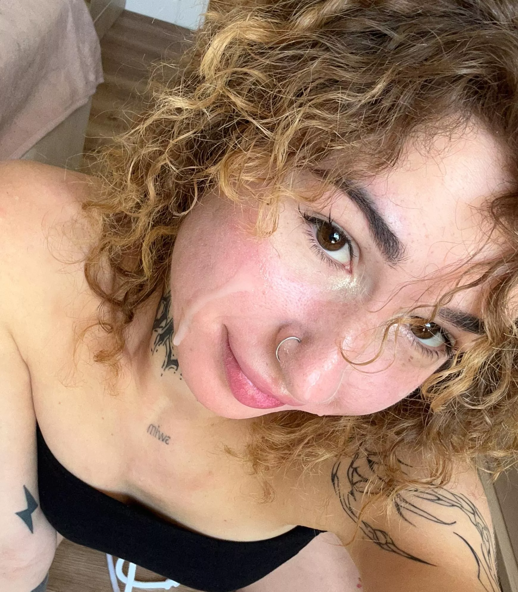 I'm smiling that I was able to orgasm