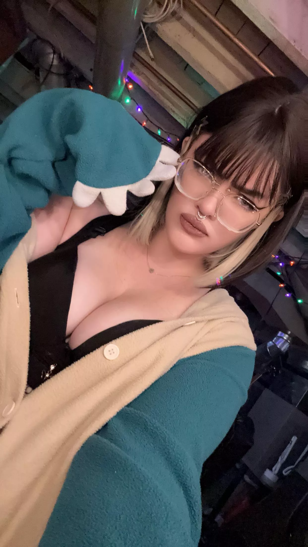 In the snorlax onsie 