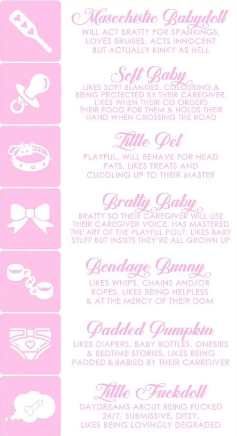 Littles which one is you? Daddies which one’s your type? 🍬💕