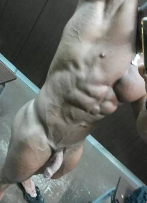 love showing off in the locker room 