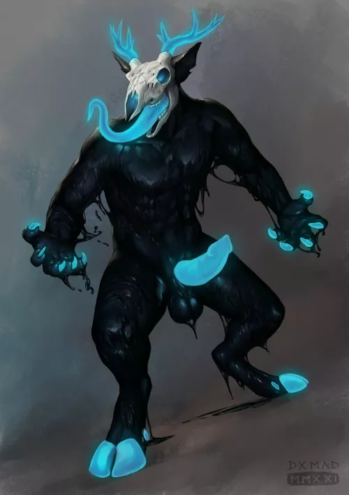 [M](deusexmoose) Glowing Wendigo(o) Creature